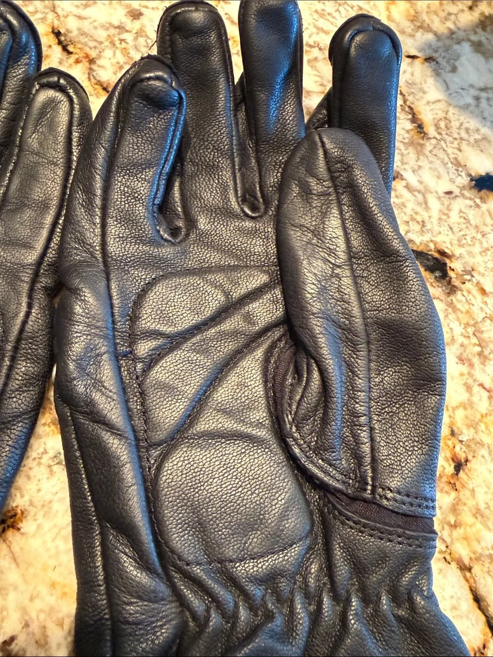 Harley-Davidson Black Leather Studded Motorcycle Gloves